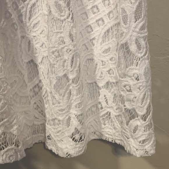 Lane Bryant size 18 white lace dress zipper back - Picture 5 of 6